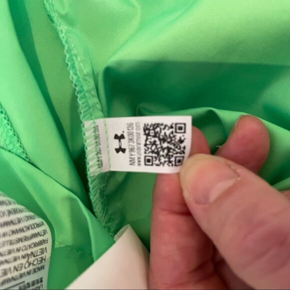 Sackpack Full Zip Jacket windbreaker neon green and blue youth large NWOT - Picture 4 of 16